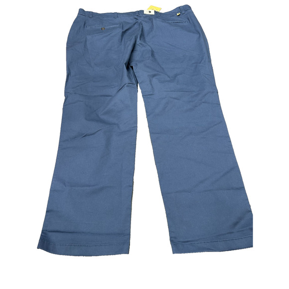 Duck Head Mens Lake Blue Stretch Flat Front Wide Leg Chino Pants Size 42/32 - Picture 2 of 10